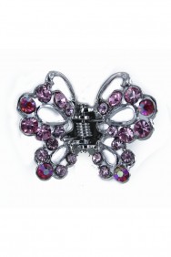 C129 BRIDAL BUTTERFLY HAIR CLIP JEWELRY (set of 2) 