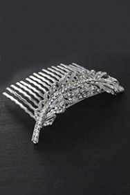 CMS90 Feather Antique Wedding Comb