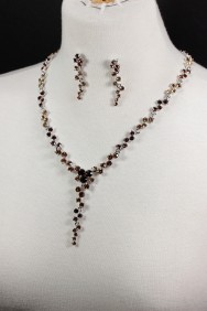 NM3 zig-zag y necklace set jewelry set