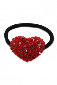 PN8-1.5 HEART PONYTAIL ACCESSORY