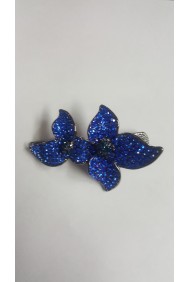C302 Orchid Flower Side Jaw Clip 