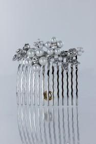 CMS104 Flower pearl side hair comb