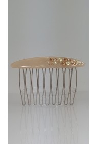 CMS120 BOAT SHAPE CELLULOID HAIR COMB ( SET OF 2 )