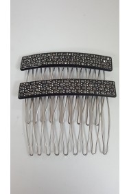 CMS121 CLASSIC CELLULOID HAIR COMB ( SET OF 2 )