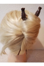 S106 STEELIRON HAIR HAIR STICK # 1 ( SET OF 2)