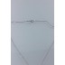Simple square CZ Pendant Necklace