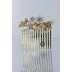 Flower pearl side hair comb 