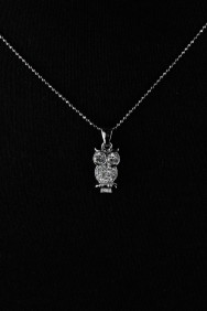 NPM16 Owl Pendant Necklace 